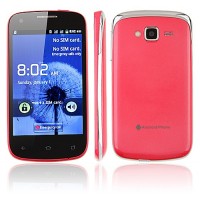 K2 Smart Phone Android 2.3 OS SC6820 4.0 Inch 3.0MP Camera Multi-touch Screen- Pink