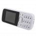 ZTK 2252 Phone Dual Band Dual SIM Card Bluetooth FM Camera 1.8 Inch- White