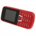 ZTK 2252 Phone Dual Band Dual SIM Card Bluetooth FM Camera 1.8 Inch- Red