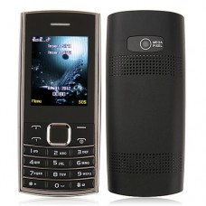 ZTK X2-05 Phone Dual Band Dual SIM Card Bluetooth FM Camera 2.0 Inch- Black