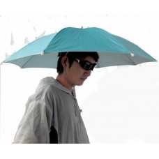 Fishing Outdoor Sports Steel Ribs Polyester Umbrella Hat Color Random