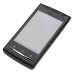 W8 TV Phone Quad Band Dual SIM Card FM Bluetooth Camera 3.2 Inch Touch Screen- Black