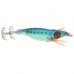 2.0# Wood Fishing Lures Cloth Wrapped Shrimp Shaped With Squid Hook Color Random