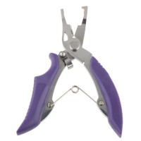 Multi-purpose Fishing Pliers Scissors Professional Fishing Instrument for Fisherman-Purple