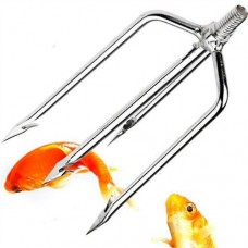 4-Tine Stainless Steel Fish Spear Head Fishing Tool for Fisherman