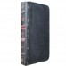 Antique Leather Book Case Cover for iPhone 5 - Black