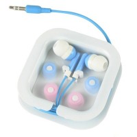 3.5mm Audio In-Ear Earphone Headset -Blue