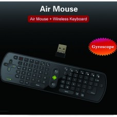 RC11 Air Mouse Presenter 2.4GHz + QWERTY Keyboard with Gyroscope for PC Android TV Box HTPC- Black