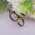 Fashionable Retro Style Ship Pattern Double Circles Metal Finger Ring