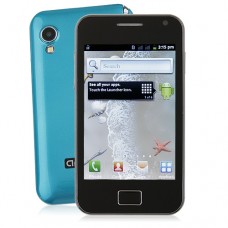 S5830 Smart Phone Android 2.3 OS SC6820 1.0GHz TV WiFi 5.0MP Camera- Blue