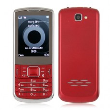 C3782 Dual Band Phone Dual SIM Card TV FM Bluetooth Camera 2.4 Inch- Red