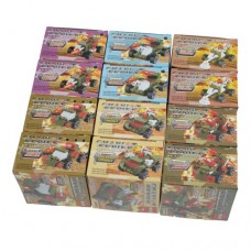 12 Pcs Blocks Toys Of Exotic soldier Racing series Chariot series