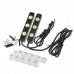 E4 Auto Car High Brightness 2 x 3 LED Lights 100% Waterproof