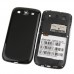 i9300P Quad Band Phone Dual SIM Card WiFi TV FM Bluetooth JAVA 4.0 Inch- Black