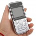 Mini C501 Dual Band Phone Dual SIM Card FM Bluetooth Camera 1.8 Inch- White