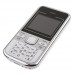 Mini C501 Dual Band Phone Dual SIM Card FM Bluetooth Camera 1.8 Inch- White