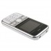 Mini C501 Dual Band Phone Dual SIM Card FM Bluetooth Camera 1.8 Inch- White