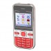 Mini C501 Dual Band Phone Dual SIM Card FM Bluetooth Camera 1.8 Inch- Red