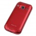 Mini C501 Dual Band Phone Dual SIM Card FM Bluetooth Camera 1.8 Inch- Red