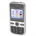 Mini C501 Dual Band Phone Dual SIM Card FM Bluetooth Camera 1.8 Inch- Black