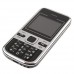 Mini C501 Dual Band Phone Dual SIM Card FM Bluetooth Camera 1.8 Inch- Black