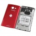 W8 Quad Band Phone Dual SIM Card FM TV Bluetooth Camera Touch Screen- Red