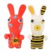 6pcs Cute Funny 3.5'' Bunny Rabbit PVC Toy Set