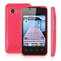 B3000S Smart Phone Android 4.0 MTK6515 GPS WiFi 3.5 Inch Red