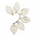 Stylish Exaggerated Hollow Leaves Shape Metal Ear Hung