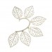 Stylish Exaggerated Hollow Leaves Shape Metal Ear Hung