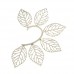 Stylish Exaggerated Hollow Leaves Shape Metal Ear Hung