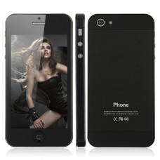 ZTK I5S Dual Band Phone Dual SIM Card TV WiFi Bluetooth JAVA 4 Inch Touch Screen- Black
