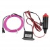 High Brightness Car Decoration 12V DC Inverter 2 Meter EL Wire (2.3mm) Purple