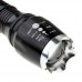 Pointed Stainless Steel Zoom Flashlight 1600 Lumens Black and Silvery Head