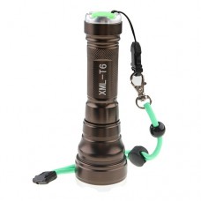 Lotus Head Stainless Steel XML-T6 LED Flashlight 1800 Lumens