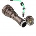 Lotus Head Stainless Steel XML-T6 LED Flashlight 1800 Lumens