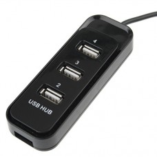 Portable High Speed Slide Cover 3 Ports USB HUBS Black