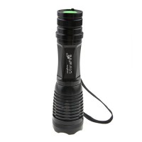 UltraFire XML-T6 Flashlight Lotus Head Focus T6 Flashlight  Black