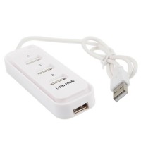 Portable High Speed Slide Cover 3 Ports USB HUBS White