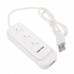 Portable High Speed Slide Cover 3 Ports USB HUBS White