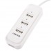 Portable High Speed Slide Cover 3 Ports USB HUBS White