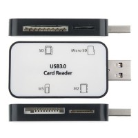 Portable High Speed 4 in 1 SD/Micro SD/MS/M2 Card Reader