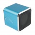 Mini Cube Portable Digital Speaker TF Card Slot Blue