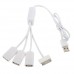 3 Ports USB 2.0 HUBS Charger for Apple iPhone