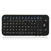iPazzPort 2.4G Bluetooth Fly/Air Keyboard + IR Remote Control 2 in 1 Black