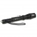 Professional CREE XML-T6 Zoom Adjustable Waterproof Flashlight with Clamp 3 Modes 1600 Lumens