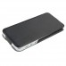 Flip Style Leather Case for iPhone 5 Black/White