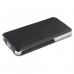 Flip Style Leather Case for iPhone 5 Black/White