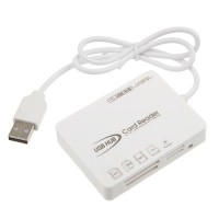 Portable 3 Ports USB HUBS & SD/MS/M2/TF Card Reader