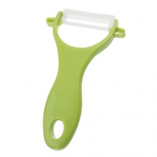 Bestlead Durable High Quality Ceramic Peeler With Suspending Hole On Handle Green